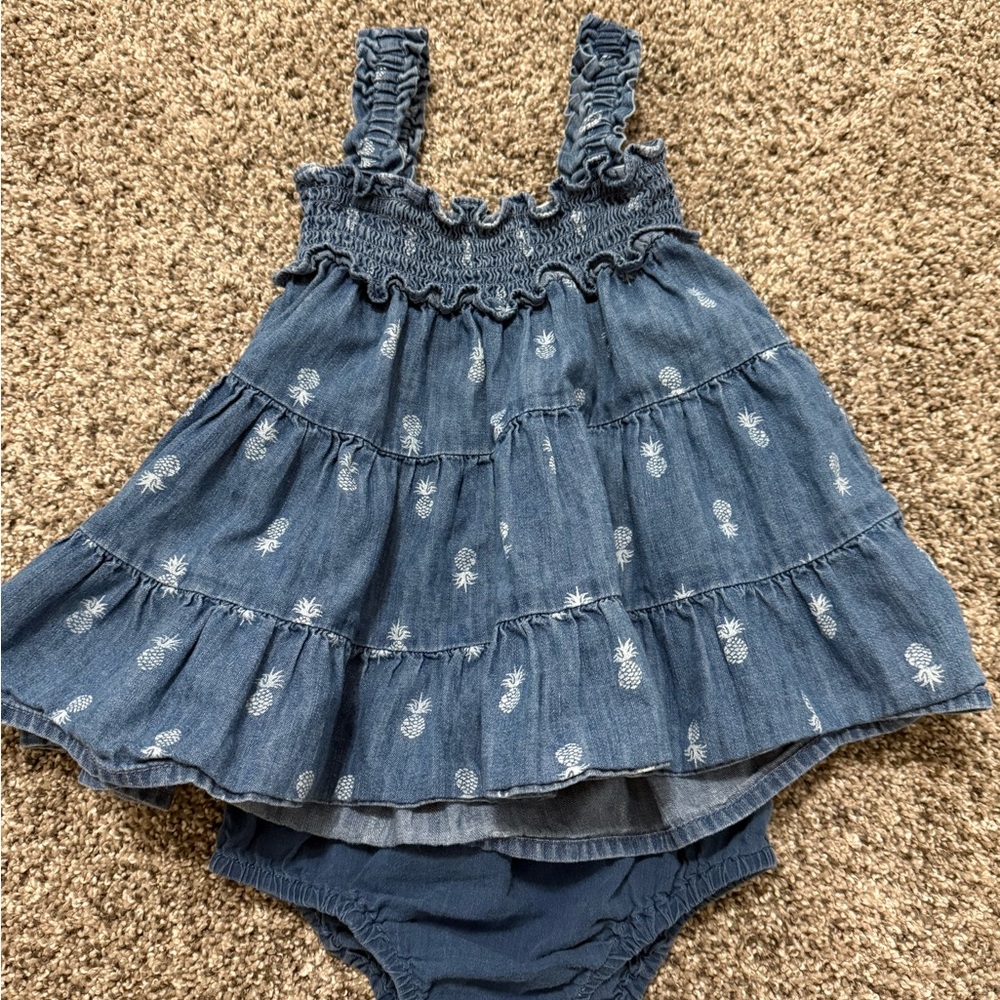 Janie and Jack Blue Baby Dress